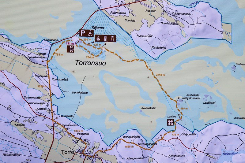 Torronsuon kansallispuisto, kartta